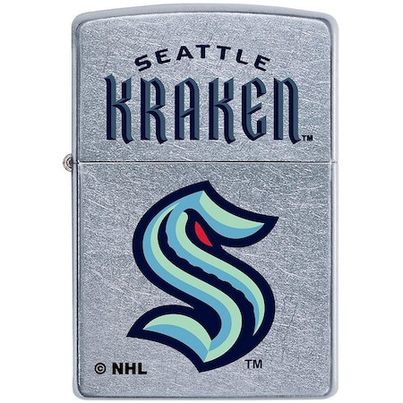 Zippo 2022 Zippo Nhl Hockey Seattle Kraken Street Chrome,  ZIP-49478